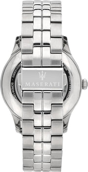  Shop Authentic Maserati Ricordo Automatic Skeleton Silver Dial Silver Steel Strap Watch For Men - R8823133005 - Luxxuri