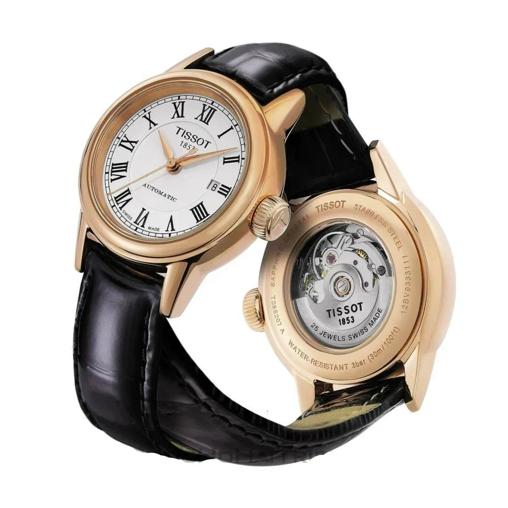  Shop Authentic Tissot Carson Automatic White Dial Brown Leather Strap Watch For Women - T085.207.36.011.00 - Luxxuri