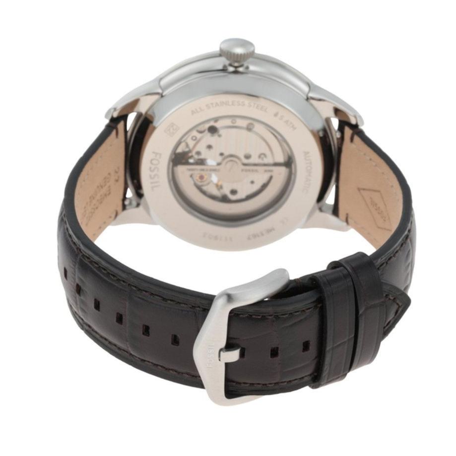  Shop Authentic Fossil Townsman Automatic Chronograph White Dial Blue Leather Strap Watch for Men - ME3167 - Luxxuri
