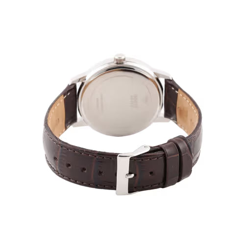  Shop Authentic Guess Wafer Analog Blue Dial Brown Leather Strap Watch For Men - W0496G2 - Luxxuri
