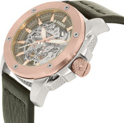 Shop Authentic Fossil Modern Machine Automatic Skeleton Dial Black Leather Strap Watch for Men - ME3082 - Luxxuri