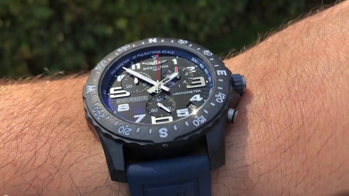  Shop Authentic Breitling Endurance Pro Black Dial Blue Rubber Strap Watch for Men - X82310D51B1S1 - Luxxuri
