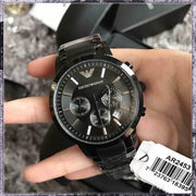 Shop Authentic Emporio Armani Classic Chronograph Grey Dial Grey Steel Strap Watch For Men - AR2454 - Luxxuri
