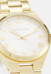  Shop Authentic Michael Kors Lennox Three Hand Silver Dial Gold Steel Strap Watch For Women - MK7391 - Luxxuri