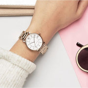  Shop Authentic Marc Jacobs Roxy White Dial Gold Steel Strap Watch for Women - MJ3522 - Luxxuri