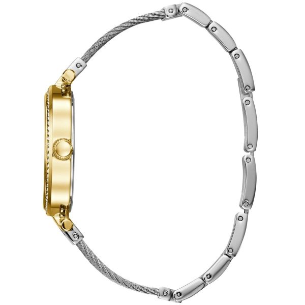  Shop Authentic Guess Soho Diamonds Silver Dial Silver Mesh Bracelet Watch for Women - W0638L7 - Luxxuri
