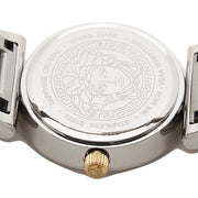  Shop Authentic Versace V Metal Icon Silver Dial Silver & Grey Strap Watch for Women - VLC120016 - Luxxuri