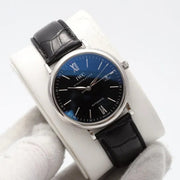  Shop Authentic IWC Portofino Automatic Black Dial Black Leather Strap Watch for Men - IW356502 - Luxxuri