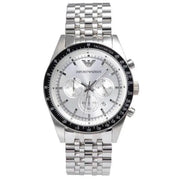  Shop Authentic Emporio Armani Sportivo Chronograph Silver Dial Silver Steel Strap Watch For Men - AR6073 - Luxxuri