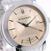  Shop Authentic Burberry Heritage Collection Rose Gold Dial Silver Steel Strap Watch for Men - BU1352 - Luxxuri