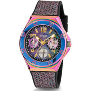  Shop Authentic Guess Multifunction Analog Purple Dial Black Rubber Strap Watch For Women - GW0620L4 - Luxxuri