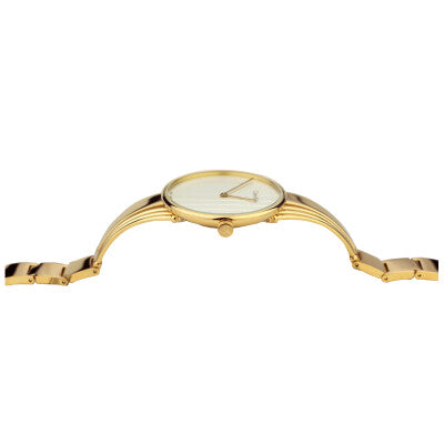  Shop Authentic Calvin Klein Drift Silver Dial Gold Steel Strap Watch for Women - K6S2N516 - Luxxuri