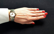  Shop Authentic Tissot Classic Dream Lady Gold Dial Two Tone Steel Strap Watch For Women - T129.210.22.263.00 - Luxxuri