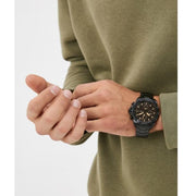  Shop Authentic Fossil Bronson Chronograph Black Dial Black Steel Strap Watch for Men - FS5851 - Luxxuri