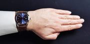  Shop Authentic Tissot Gentleman Blue Dial Brown Leather Strap Watch For Men - T127.410.16.041.00 - Luxxuri