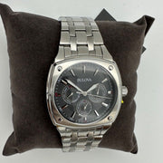  Shop Authentic Bulova Classic Collection Multifunction Grey Dial Silver Steel Strap Watch for Men - 96C148 - Luxxuri