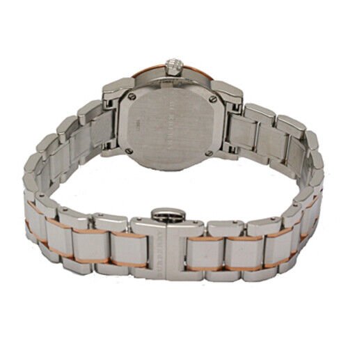  Shop Authentic Burberry The City Silver Dial Two Tone Steel Strap Watch for Women - BU9214 - Luxxuri
