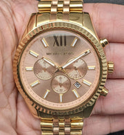  Shop Authentic Michael Kors Lexington Gold Dial Gold Steel Strap Watch for Women - MK6473 - Luxxuri