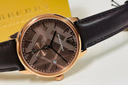 Shop Authentic Burberry The Classic Brown Dial Brown Leather Strap Watch for Men - BU10012 - Luxxuri