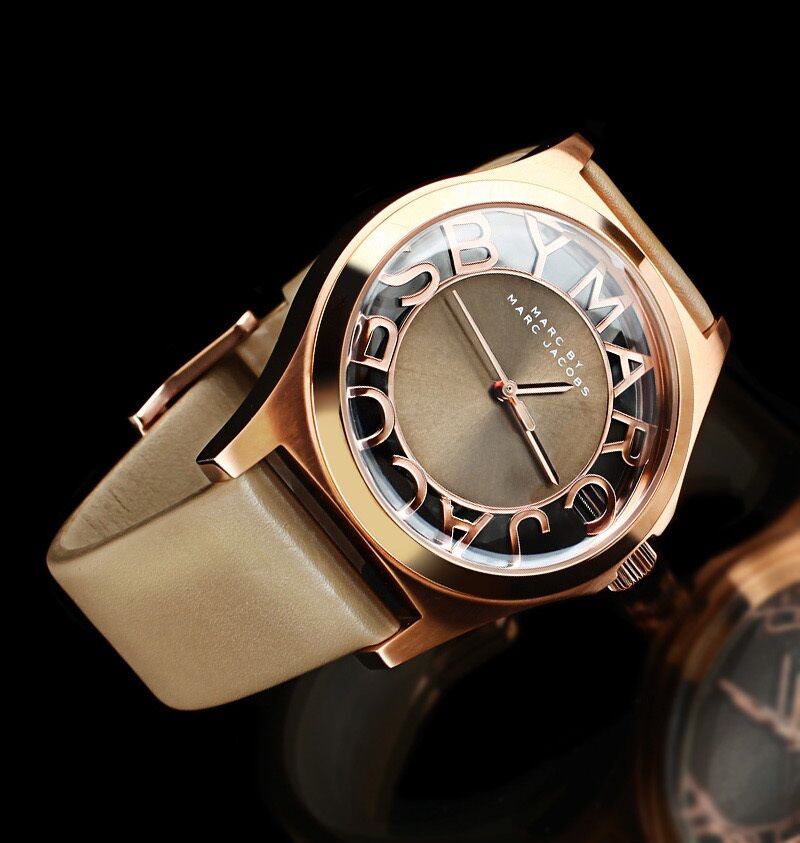  Shop Authentic Marc Jacobs Henry Dinky Skeleton Beige Dial Beige Leather Strap Watch for Women - MBM1245 - Luxxuri