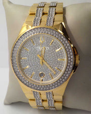  Shop Authentic Bulova Crystal Collection Silver Dial Two Tone Steel Strap Watch for Men - 98K102 - Luxxuri