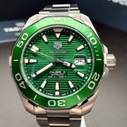  Shop Authentic Tag Heuer Aquaracer Green Dial Watch for Men - WAY201S.BA0927 - Luxxuri