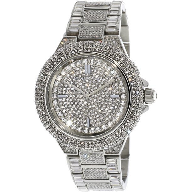  Shop Authentic Michael Kors Camille Crystal Pave Dial Silver Steel Strap Watch for Women - MK5869 - Luxxuri