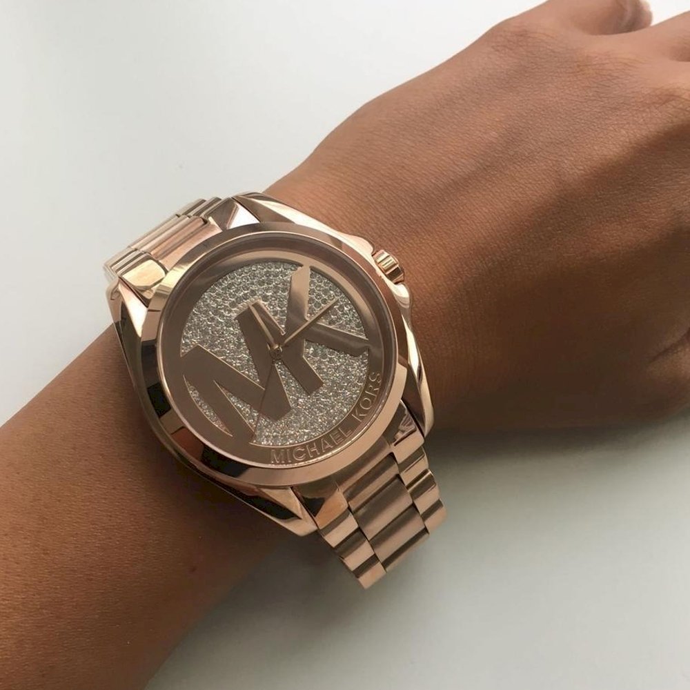  Shop Authentic Michael Kors Bradshaw Rose Gold Dial Rose Gold Steel Strap Watch for Women - MK6437 - Luxxuri