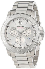  Shop Authentic Movado Series 800 Chronograph Silver Dial Silver Steel Strap Watch For Men - 2600111 - Luxxuri
