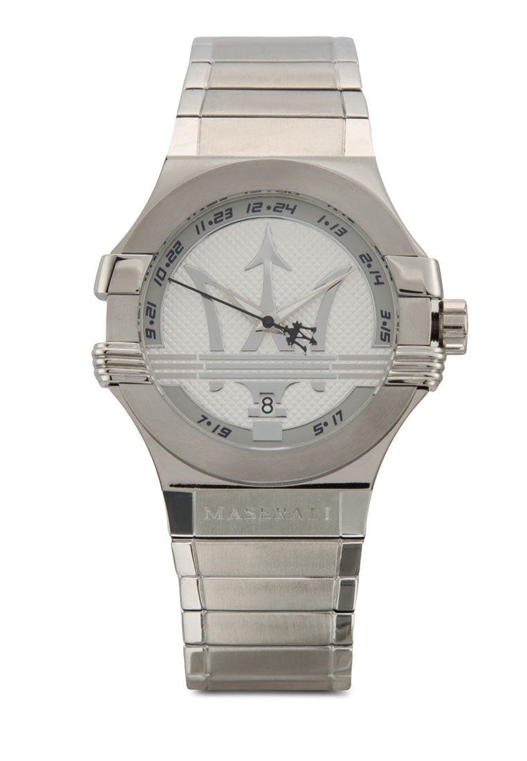  Shop Authentic Maserati Potenza Silver Dial Silver Steel Strap Watch For Men - R8853108002 - Luxxuri