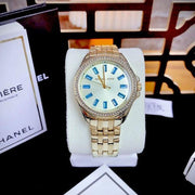 Shop Authentic Michael Kors Mini Pilot Quartz Gold Dial Gold Steel Strap Watch For Women - MK7366 - Luxxuri