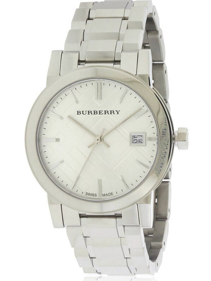  Shop Authentic Burberry The City White Dial Silver Steel Strap Watch for Women - BU9100 - Luxxuri