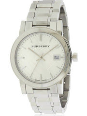  Shop Authentic Burberry The City White Dial Silver Steel Strap Watch for Women - BU9100 - Luxxuri