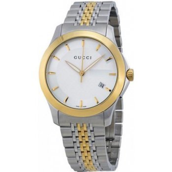 Shop Authentic Gucci G Timeless Silver Dial Two Tone Steel Strap Watch For Men - YA126409 - Luxxuri