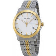  Shop Authentic Gucci G Timeless Silver Dial Two Tone Steel Strap Watch For Men - YA126409 - Luxxuri