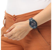  Shop Authentic Fossil Perfect Boyfriend Multifunction Blue Dial Blue Steel Strap Watch for Women - ES4093 - Luxxuri
