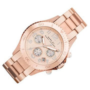  Shop Authentic Marc Jacobs Rock Chronograph Rose Gold Dial Rose Gold Steel Strap Watch for Women - MBM3156 - Luxxuri