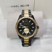 Shop Authentic Michael Kors Lexington Quartz Black Dial Two Tone Steel Strap Watch For Men - MK8948 - Luxxuri