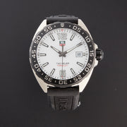  Shop Authentic Tag Heuer Formula 1 Quartz White Dial Black Rubber Strap Watch for Men -  WAZ1111.FT8023 - Luxxuri