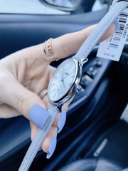  Shop Authentic Fossil Jacqueline White Dial Light Blue Leather Strap Watch for Women - ES3821 - Luxxuri