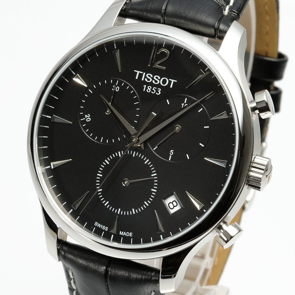  Shop Authentic Tissot T Classic Tradition Chronograph Black Dial Black Leather Strap Watch For Men - T063.617.16.057.00 - Luxxuri