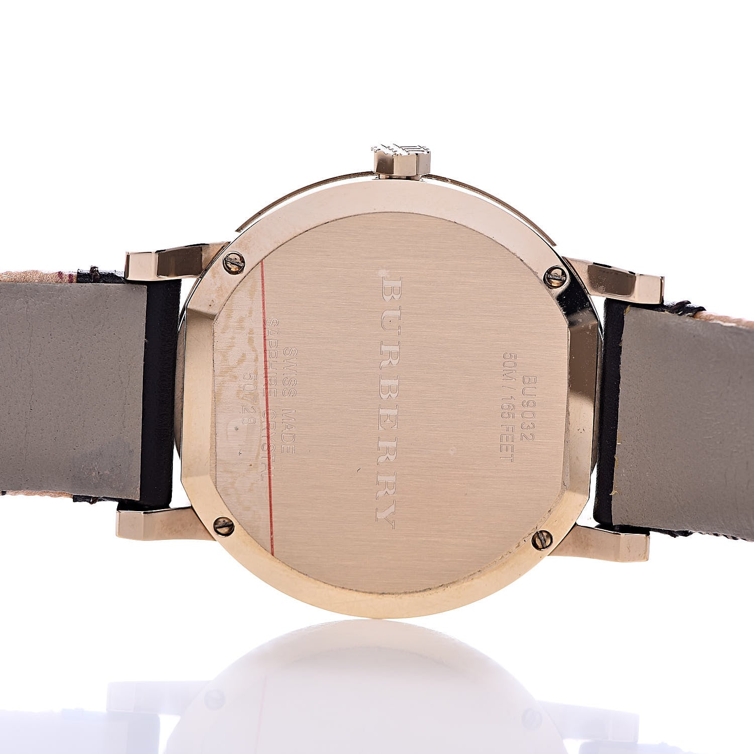  Shop Authentic Burberry The City Gold Dial Black Leather Strap Watch for Men - BU9032 - Luxxuri