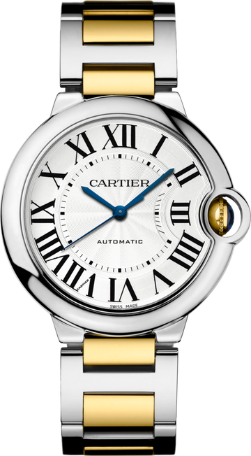  Shop Authentic Cartier Ballon Bleu de Cartier Silver Dial Two Tone Steel Strap Watch for Women - W2BB0030 - Luxxuri