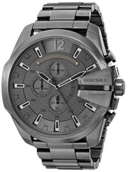  Shop Authentic Diesel Mega Chief Chronograph Grey Dial Gunmetal Men's Watch - DZ4282 - Luxxuri