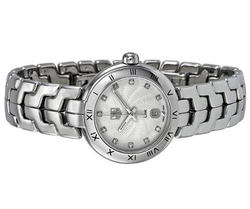  Shop Authentic Tag Heuer Link Diamonds Silver Dial Silver Steel Strap Watch for Women - WAT1413.BA0954 - Luxxuri