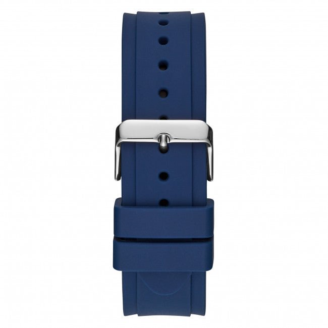  Shop Authentic Guess Legacy Grey Dial Blue Silicone Strap Watch For Men - W1049G1 - Luxxuri