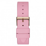  Shop Authentic Guess Solar Rose Gold Dial Pink Rubber Strap Watch For Women - W1135L2 - Luxxuri