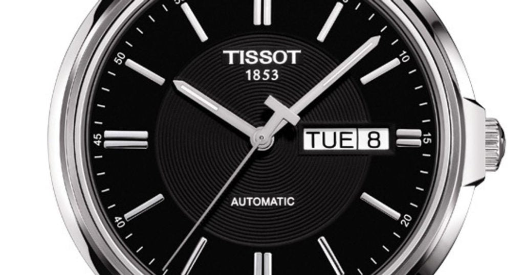  Shop Authentic Tissot Automatics III Day Date Black Dial Black Leather Strap Watch For Men - T065.430.16.051.00 - Luxxuri