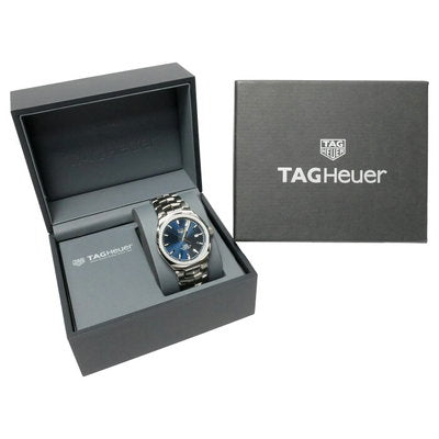  Shop Authentic Tag Heuer Link Automatic Blue Dial Silver Steel Strap Watch for Men - WBC2112.BA0603 - Luxxuri