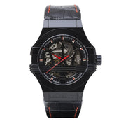  Shop Authentic Maserati Potenza Automatic Black Dial Black Leather Strap Watch For Men - R8821108008 - Luxxuri
